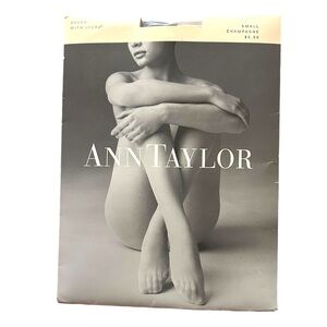 Ann Taylor Hosiery Pantyhose Small Sheer Champagne Stockings Hose NEW Ivory